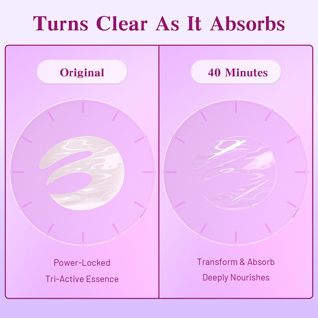 Pearl Collagen Under Eye Patches White-E Shape  12 Pairs