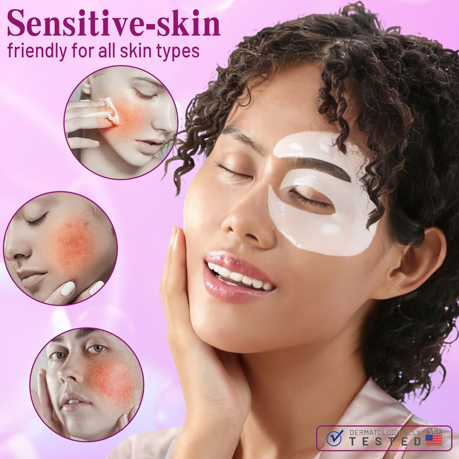 Pearl Collagen Under Eye Patches White-E Shape  12 Pairs