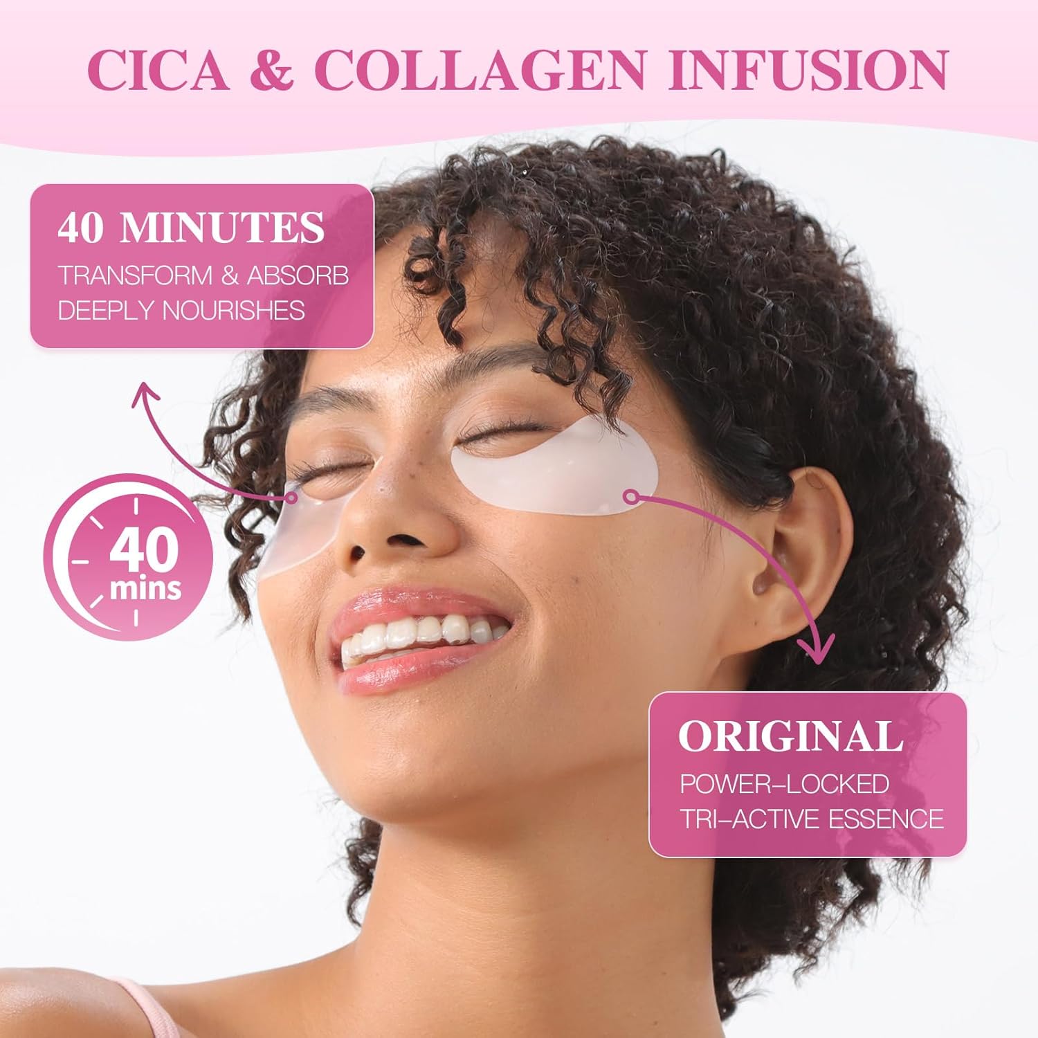 Instant Tightener Under Eye Patches 30 Pairs White