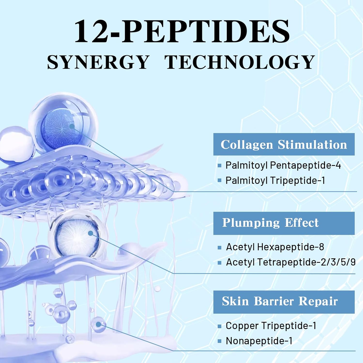 Deep Hydrolyzed Collagen Face Mask Blue-Age-Defying 4 Pack