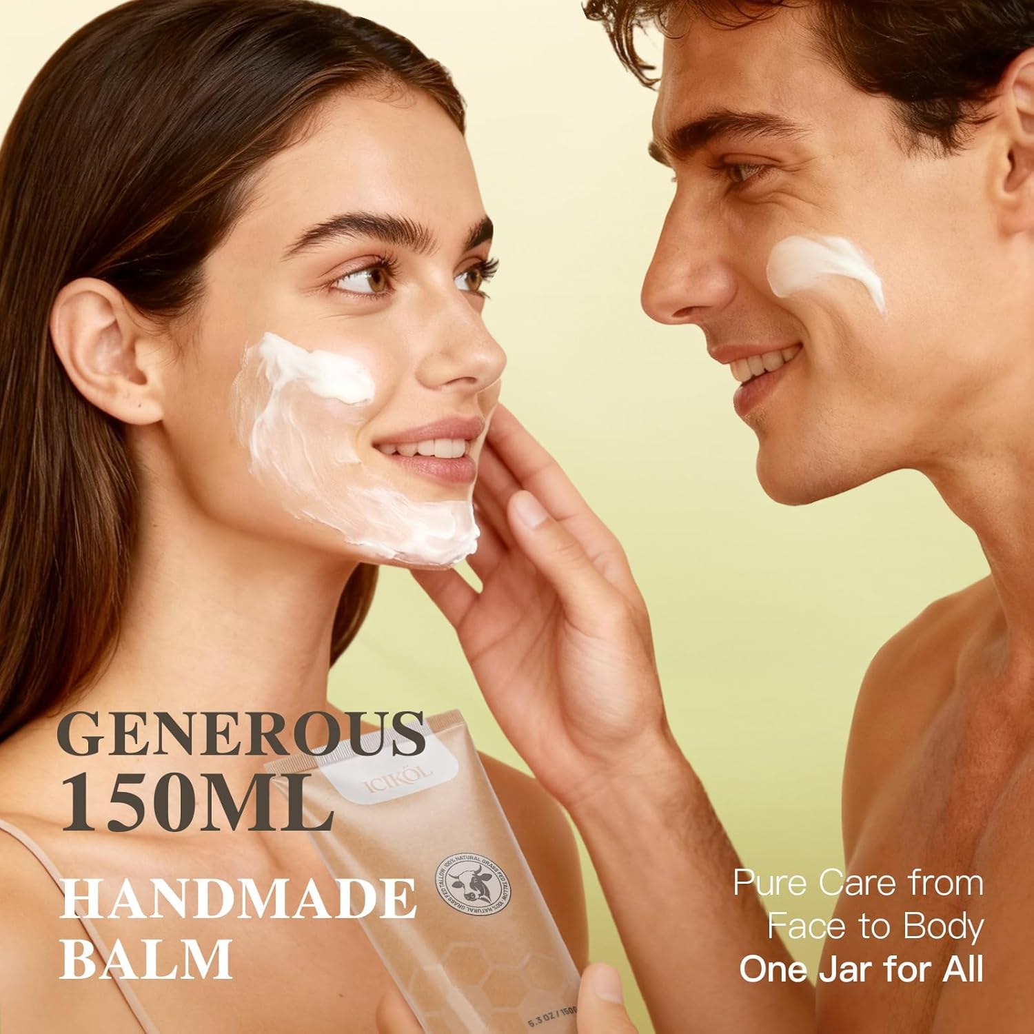 Organic Beef Tallow Honey Balm  150ml (5.3 oz)