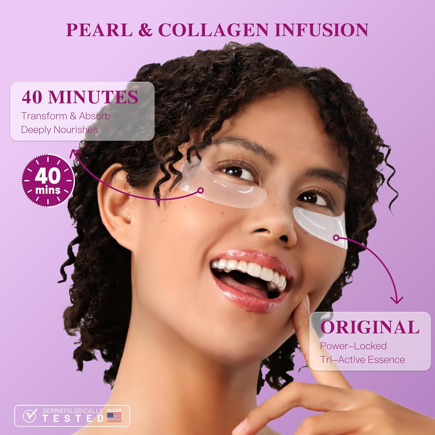Pearl Collagen Eye Mask  12/24/60 pairs
