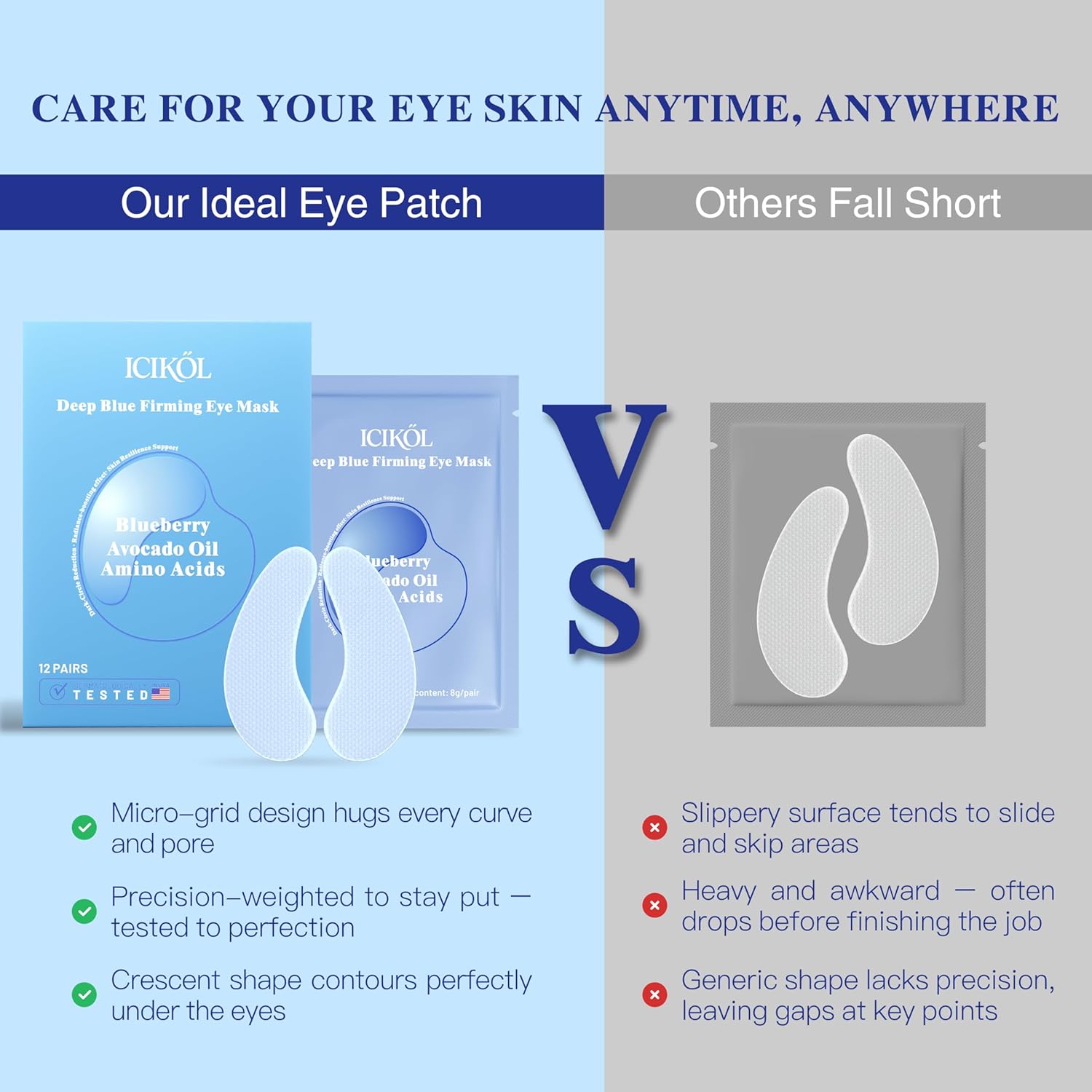 Deep Blue Firming Under Eye Patches 12/60 pairs