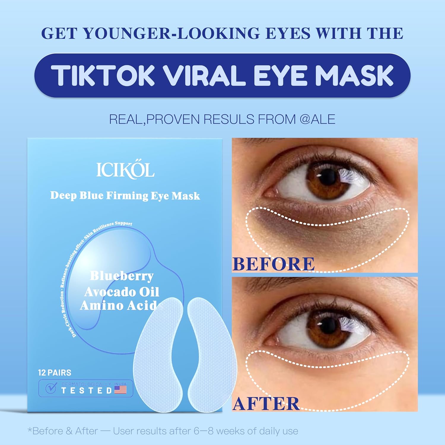 Deep Blue Firming Under Eye Patches 12/60 pairs