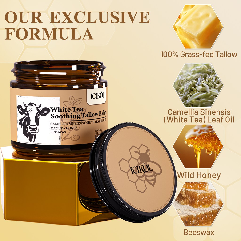 Beef Tallow Balm Body Butter - Unscented-2.12 oz/60g