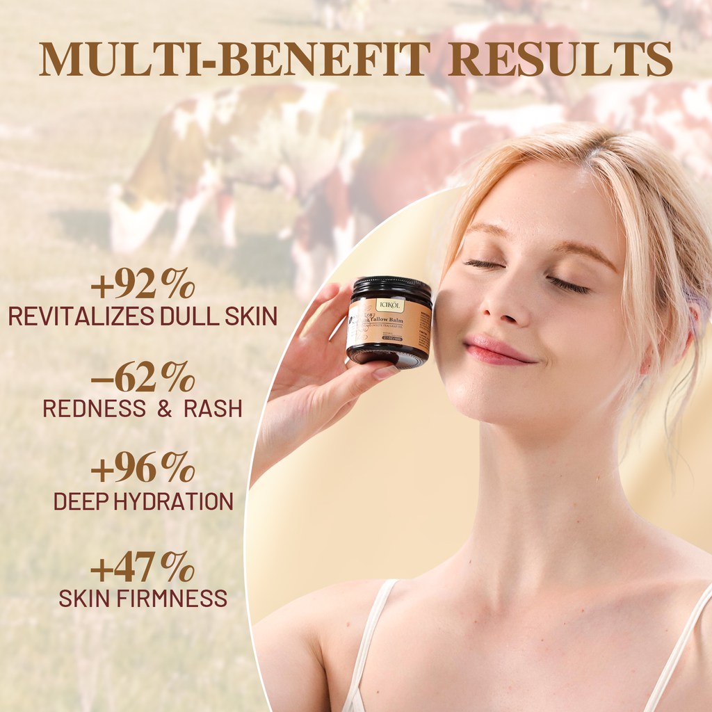 Beef Tallow Balm Body Butter - Unscented-2.12 oz/60g